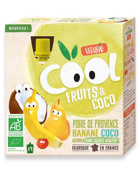 Cool Fruits Poire de Provence Banane Coco
